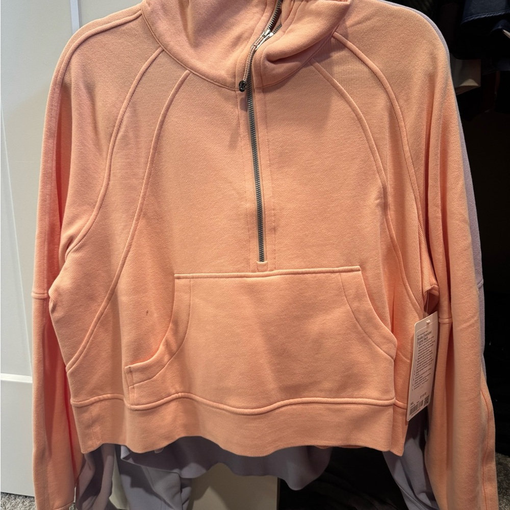 lululemon athletica Peach Hoodie Sweatshirt